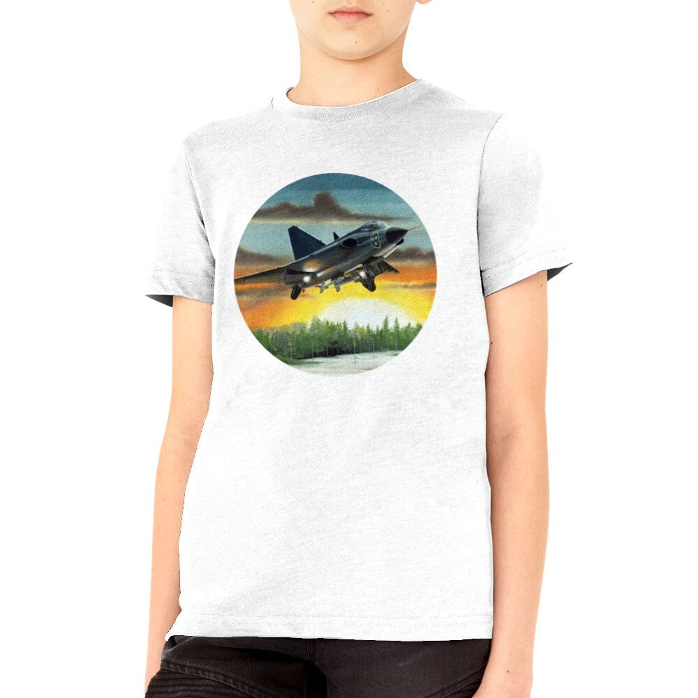 Thijs Postma - T-shirt - SAAB J-35 Draken - Premium Kids T-shirt TP Aviation Art 