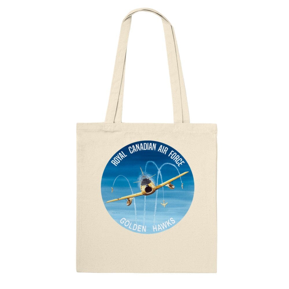 Thijs Postma - Tote Bag - North American F-86 Golden Hawks - Premium Tote Bag TP Aviation Art Natural 