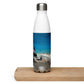 Thijs Postma - Water Bottle - Aerospatiale-BAe Concorde Taking Off - Stainless Steel 17oz Water Bottles TP Aviation Art 