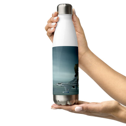 Thijs Postma - Water Bottle - F-16A Using Ejection Seat - Stainless Steel 17oz Water Bottles TP Aviation Art 
