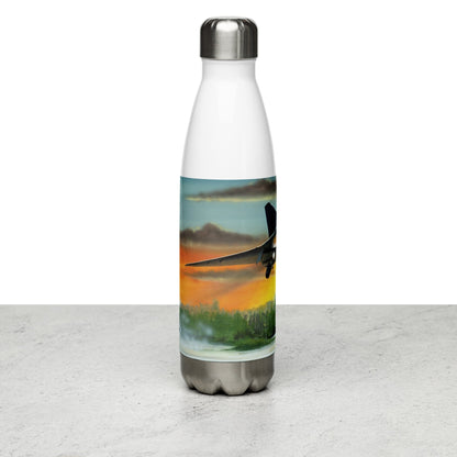 Thijs Postma - Water Bottle - SAAB J-35 Draken - Stainless Steel 17oz Water Bottles TP Aviation Art 